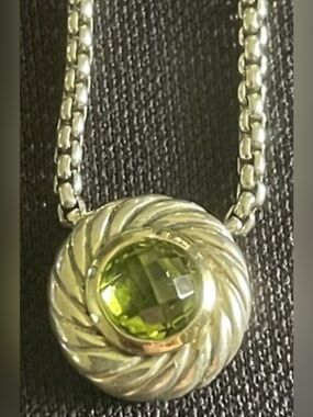 David Yurman Vintage 750-18K yellow gold +925 sterling silver cookie necklace